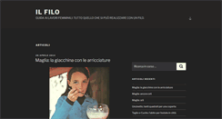 Desktop Screenshot of ilfilodonna.com